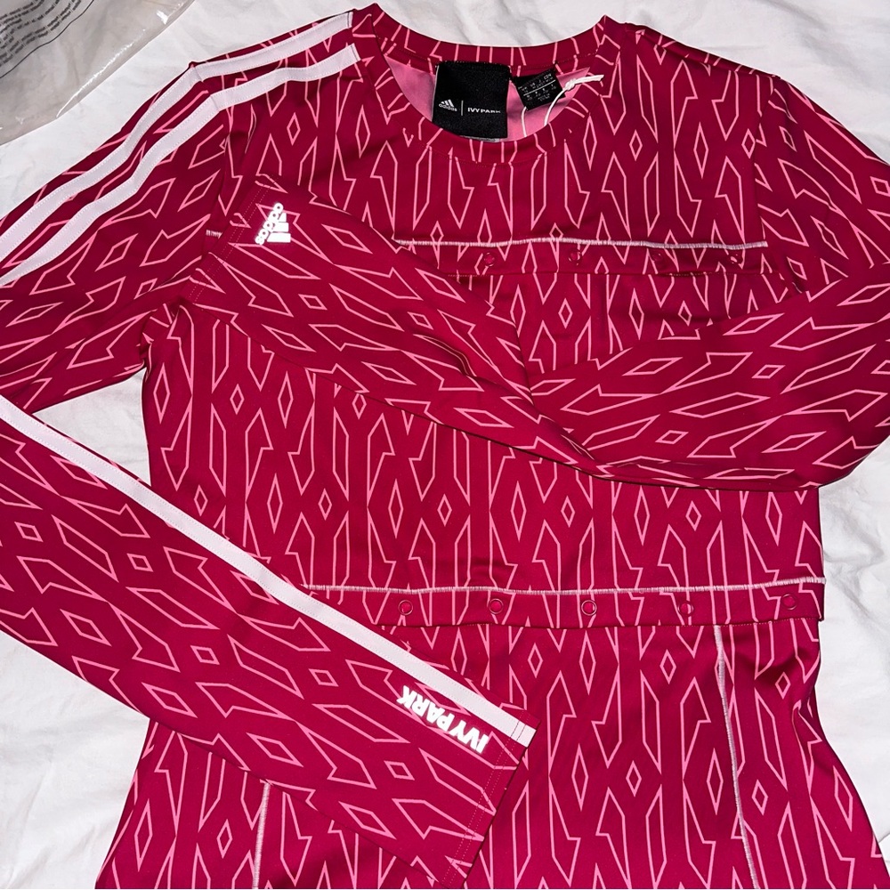 Adidas Ivy Park Snap Monogram Top size M